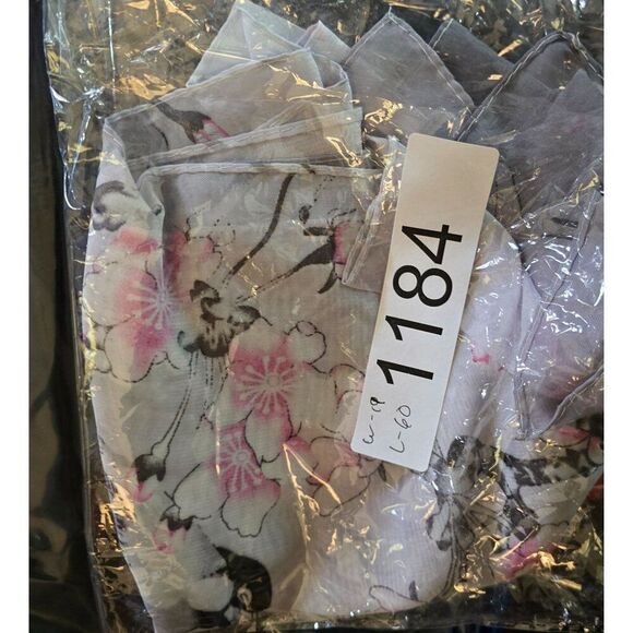 Elegant Sheer Scarf With Bird & Floral Design By Liang Dian nature elegant - Picture 12 of 12